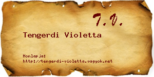 Tengerdi Violetta névjegykártya